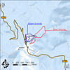Karte des Langlaufgebiets Waldkirch - Kandel